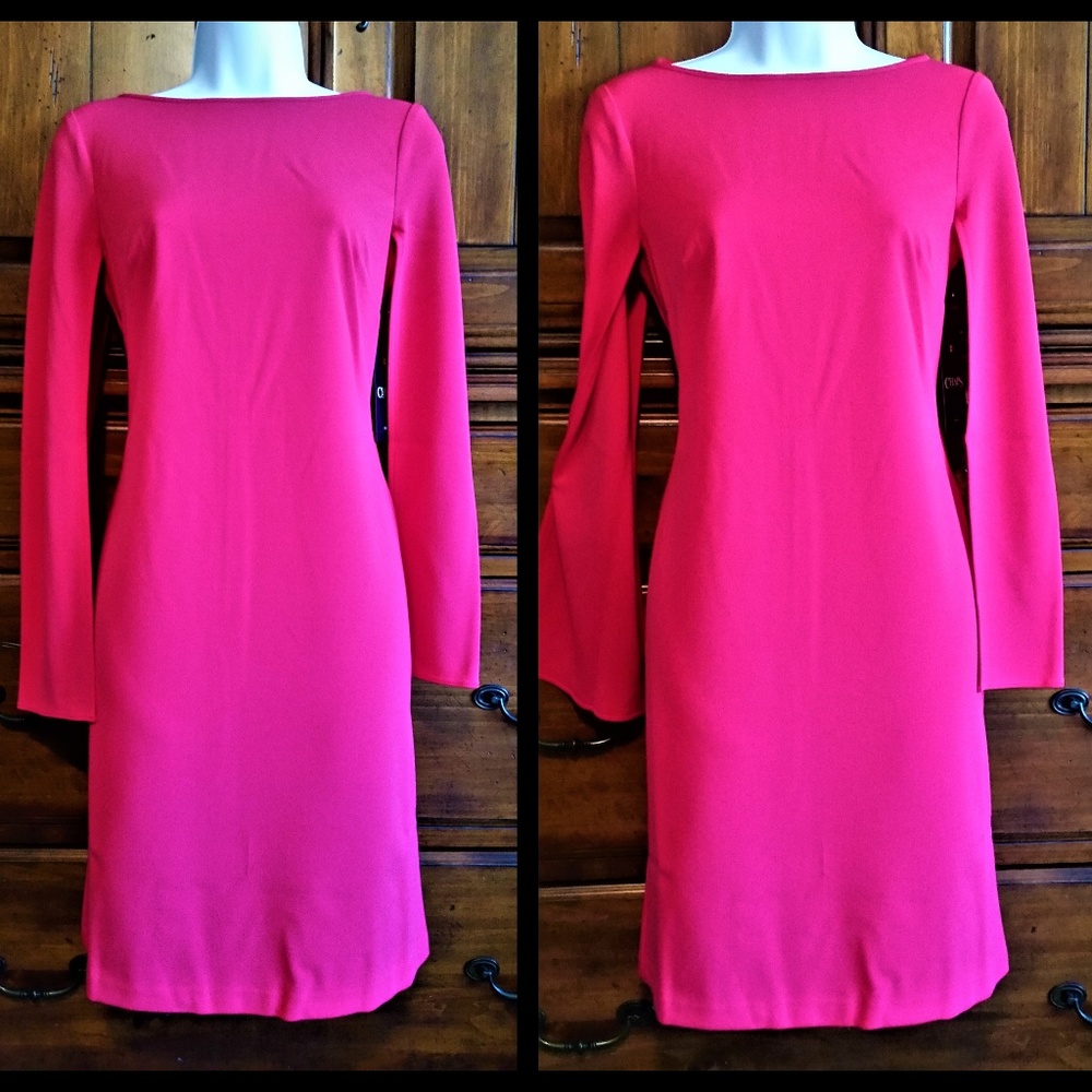 Slit-Sleeve Sheath Dress